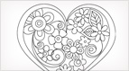 Free Hand Embroidery Pattern: Heart o’ Flowers