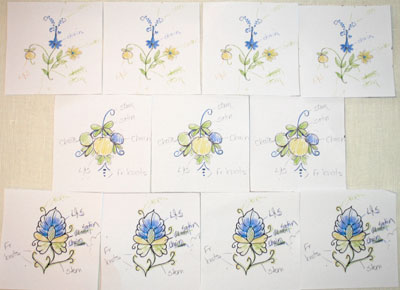 Italian Pottery Inspires Hand Embroidery Designs