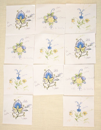 Italian Pottery Inspires Hand Embroidery Designs