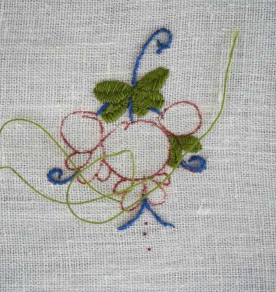 Hand Embroidery Sampler Inspired by Italian Pottery