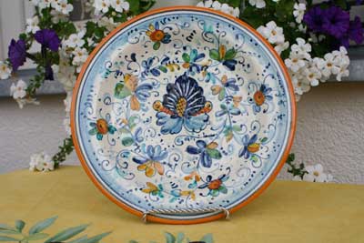 Italian Pottery Inspires Hand Embroidery Designs