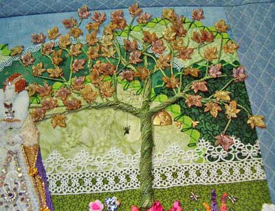 Hand Embroidered Trees