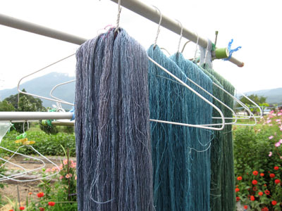 Indigo-dyed Silk Yarn: Natural Dyed Embroidery Threads