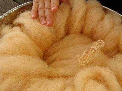 Sakura Dyed Wool Fiber: Natural Dyed Embroidery Threads