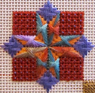 Canvaswork or Needlepoint: Various Stitches and Threads