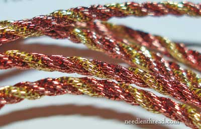 Soft Metallic Twist Trim for Needlework Projects