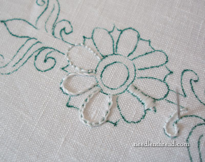 Embroidery Transfer with Paper Mate Flair