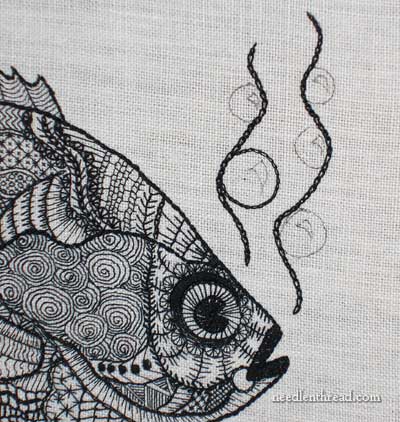 Blackwork Fish Embroidery Project