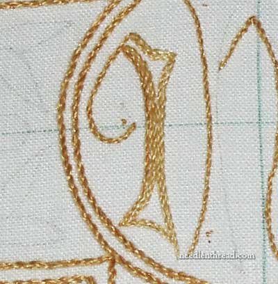 Using Stem Stitch as a Filling