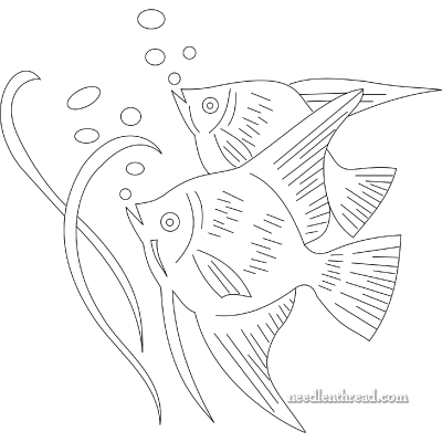 Free Hand Embroidery Pattern: Little Fishes