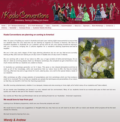 Koala Conventions Needlework Workshops