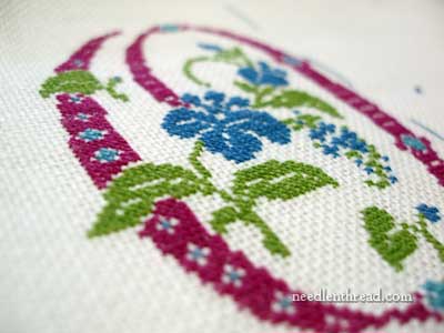 Developing an Embroidered Spot Sampler: Initials