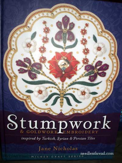 Stumpwork and Goldwork Embroidery inspired by Turkish, Syrian, & Persian Tiles