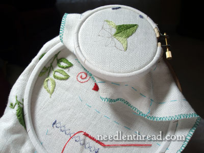 Using Two Embroidery Hoops at a Time