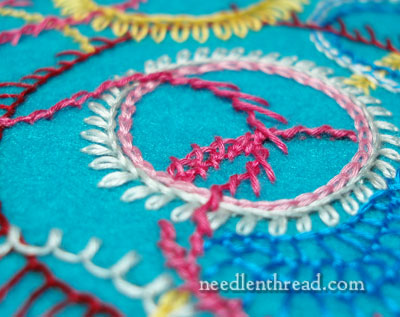 Felt and Floche in Hand Embroidery