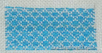 Geometric filling patterns for hand embroidery