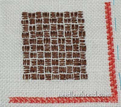 Geometric filling patterns for hand embroidery