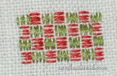 Geometric filling patterns for hand embroidery