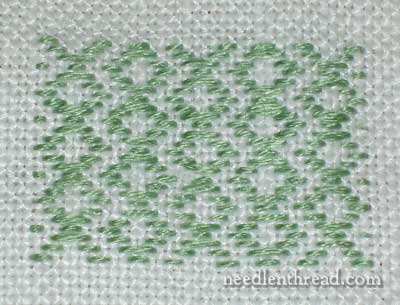 Geometric filling patterns for hand embroidery
