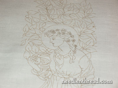Transferring Embroidery Design on Linen