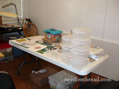 Needlework Work Room Organization