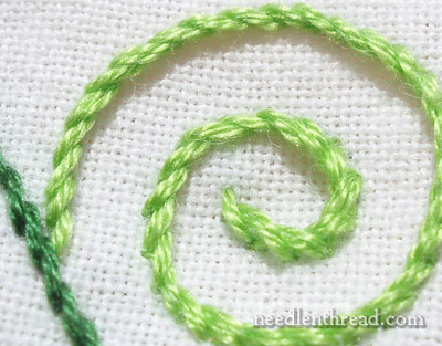 Stem Stitch: A Basic Line Stitch