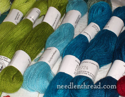Wool Embroidery Threads for Pomegranate Corners Project