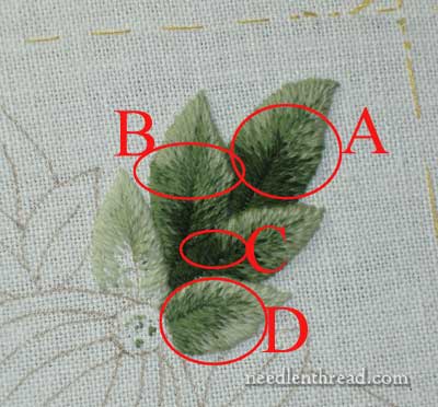 Wool Embroidery Project: Pomegranate Corners