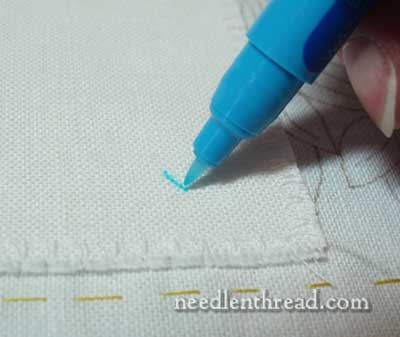 Water-Soluble and Erasable Transfer Pen for Embroidery Designs