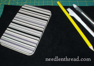 Goldwork Metal Thread Cutting and Storage Tray Tutorial