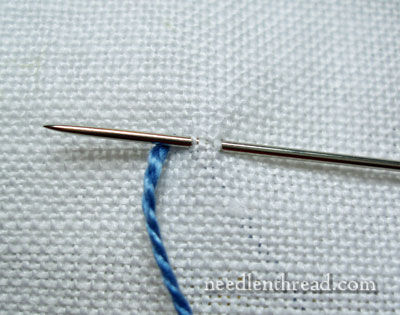 S-Twisted vs Z-Twisted Embroidery Threads, Stitched