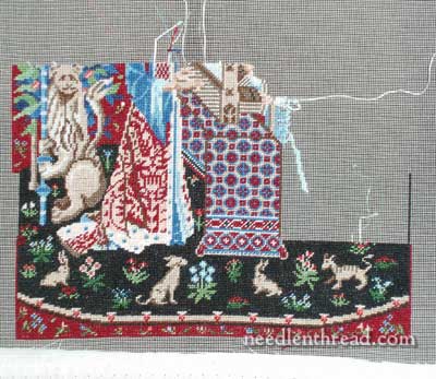 Miniature Embroidery Cluny Lady & Unicorn Tapestry