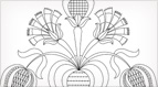 Hand Embroidery Pattern: Tulips & Carnations