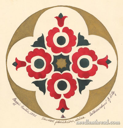 Hungarian Embroidery Design: Free Pattern for Hand Embroidery
