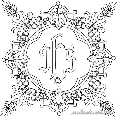 Religious Crosses and Ecclesiastical Embroidery Transfer Patterns