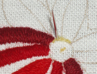 How To Satin Stitch a Dot