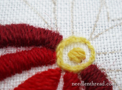 How To Satin Stitch a Dot