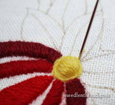 How To Satin Stitch a Dot