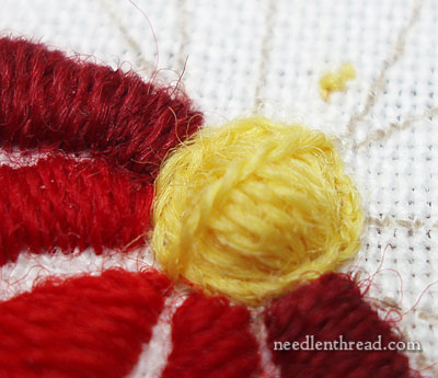 How To Satin Stitch a Dot