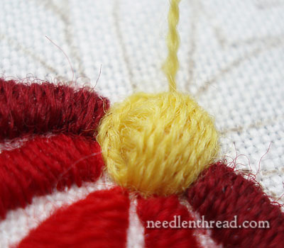 How To Satin Stitch a Dot