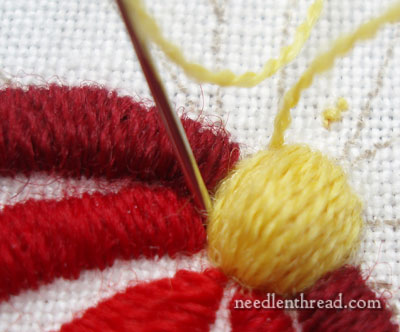 How To Satin Stitch a Dot