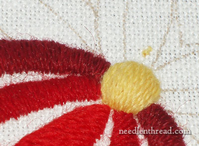 How To Satin Stitch a Dot