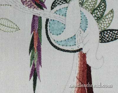 The Crewel Work Company ~ Jacobean Peacock Crewel Embroidery Kit