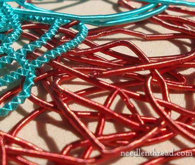 Colored Metal Threads for Hand Embroidery