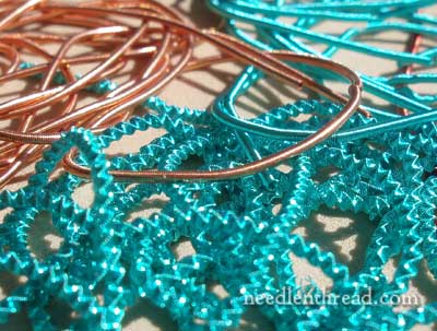 Gold, silver & copper threads & wires - Hand Embroidery supplies