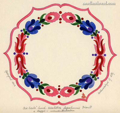 Hungarian Hand Embroidery Pattern