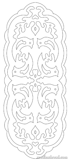Hungarian Hand Embroidery Pattern #7: Whitework Birds
