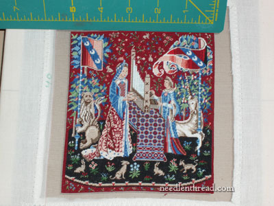 Miniature Cluny Tapestry on Silk Gauze