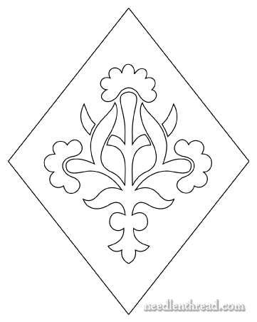 Pugin Design as Embroidery Pattern