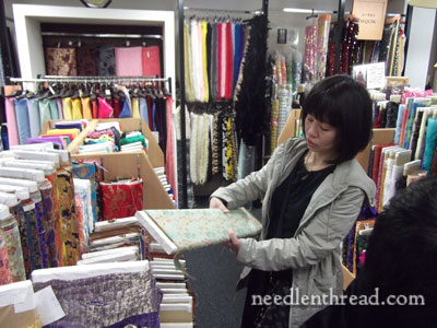 Shopping for Silk Fabric in Japan